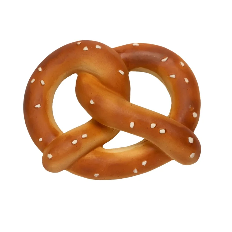 Mordedor sensorial Pepe le Pretzel de Caucho Natural