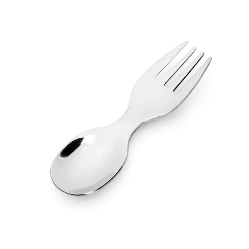 Mini cuchara & tenedor de acero inoxidable Lekkabox