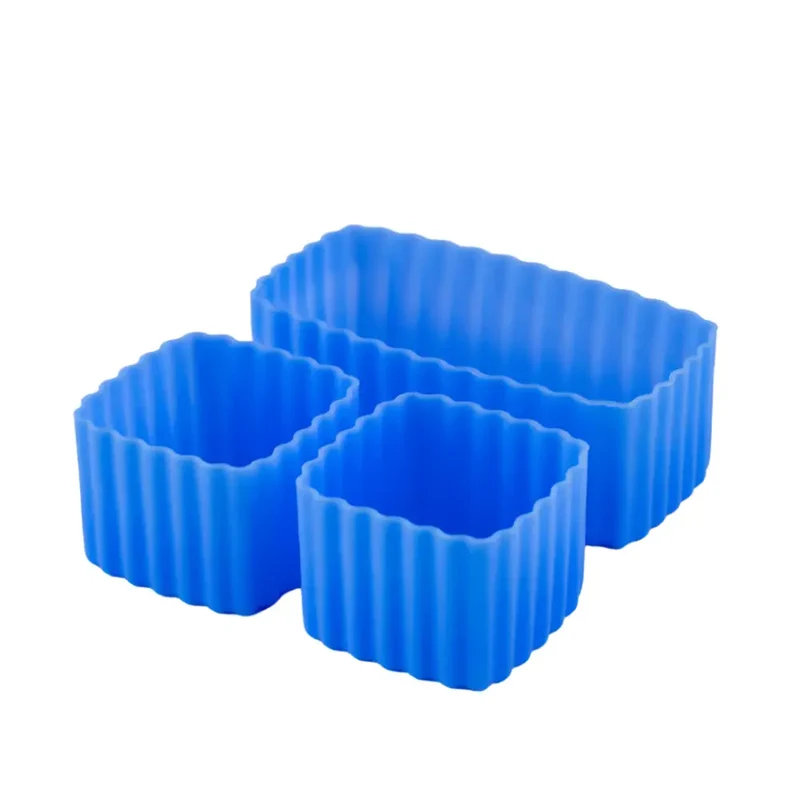 Cubos Bento Set de 3 mixto Little Lunch Box Co - Blueberry