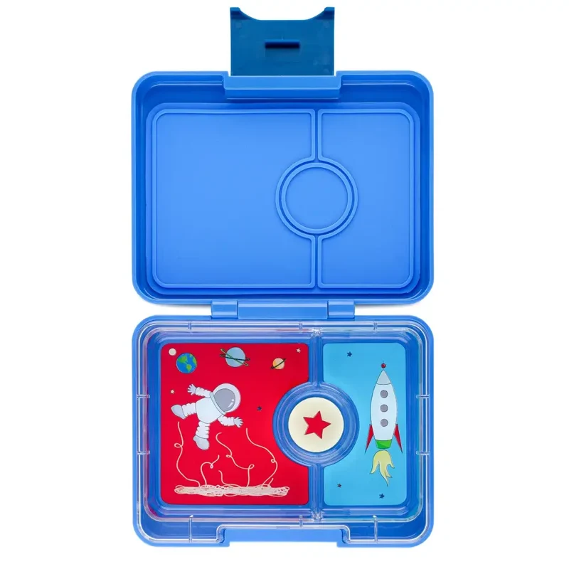 Fiambrera Yumbox Snack 3 secciones - True Blue Rocket
