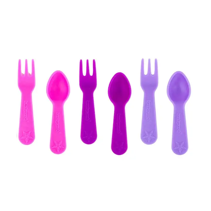 Set de Cuchara y Tenedor Lunch Punch - Rosa (Blush)