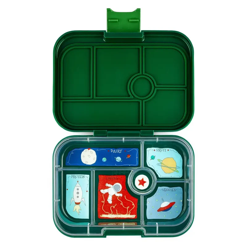 Fiambrera Yumbox Original 6 secciones - Explore Green Rocket