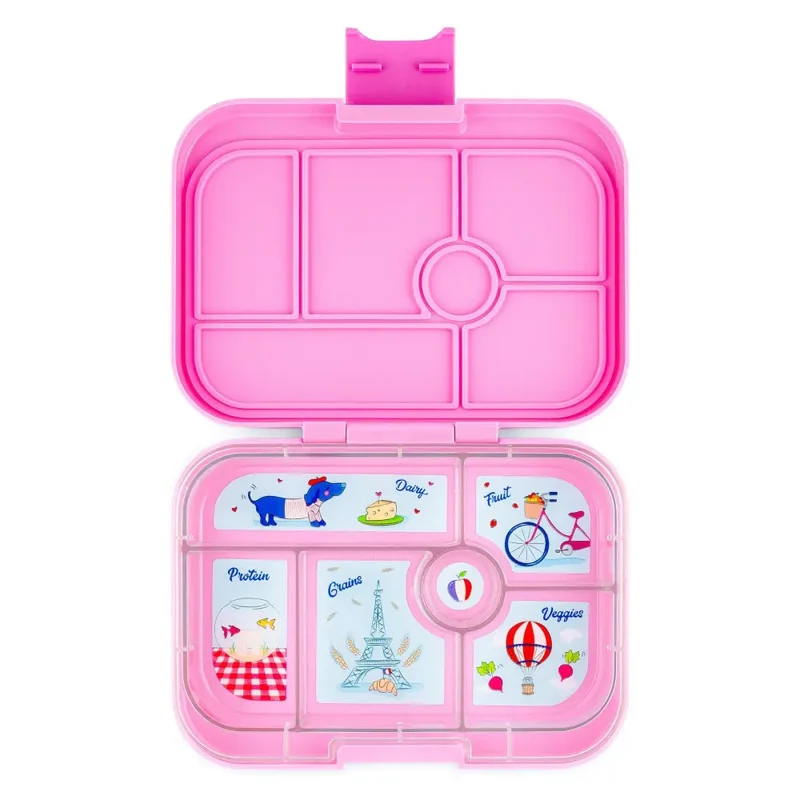 Fiambrera Yumbox Original 6 secciones - Fifi Pink Paris Je t'aime
