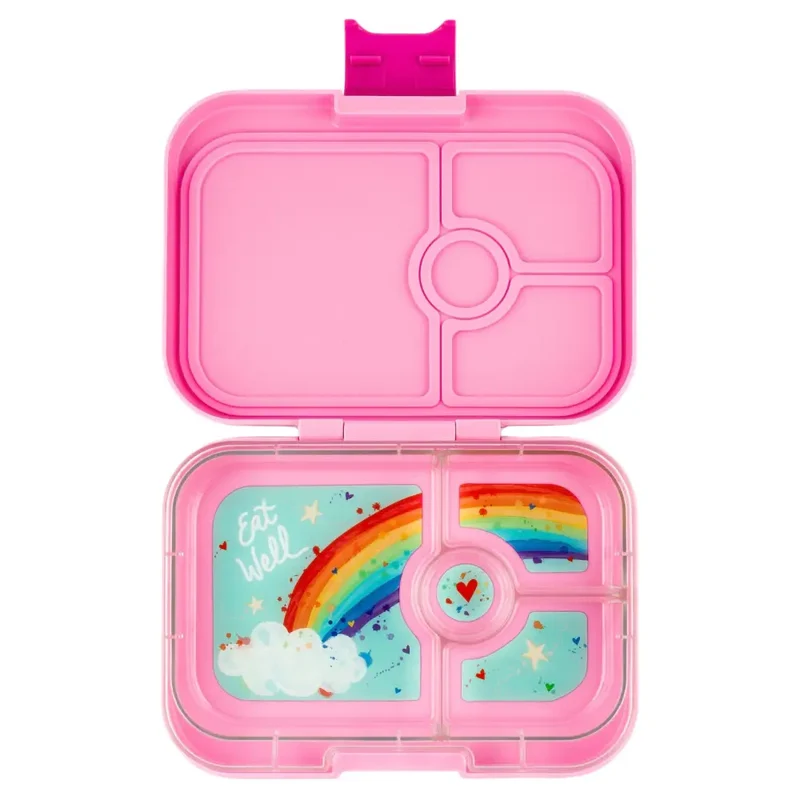 Fiambrera Yumbox Panino 4 secciones - Power Pink Rainbow