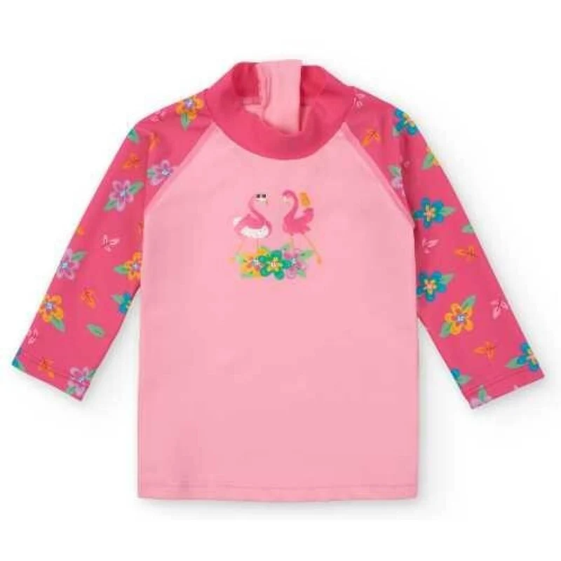 Camiseta Solar Manga Larga Flamingos - BTBOX