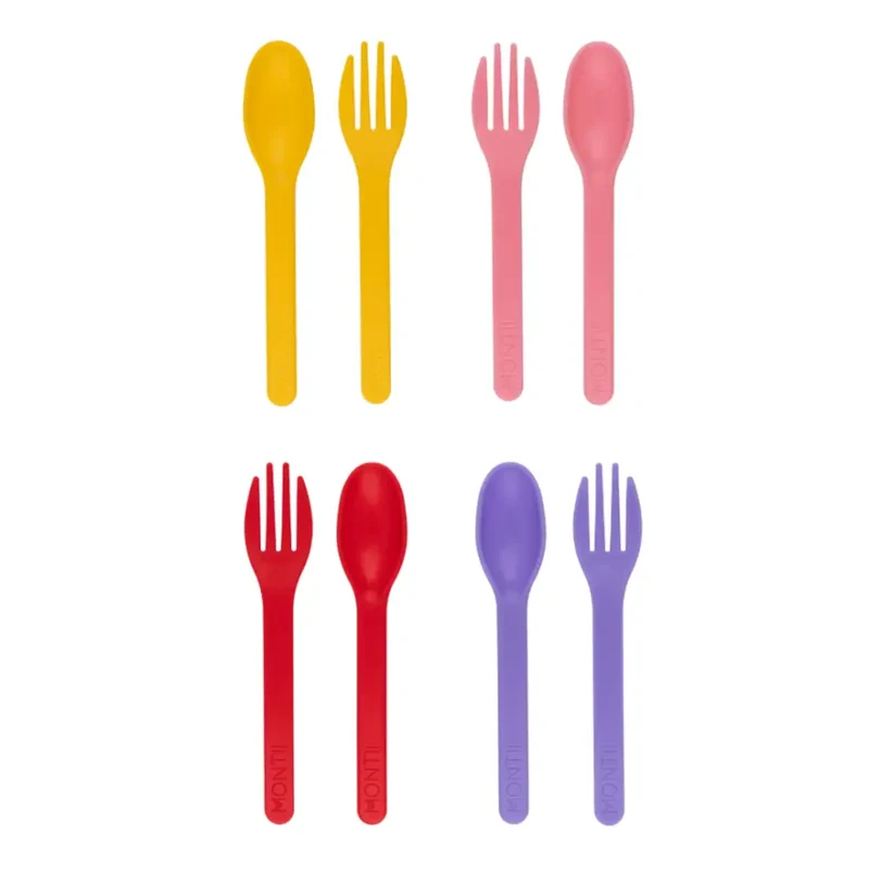 Set de Cuchara y Tenedor MontiiCo - Strawberry