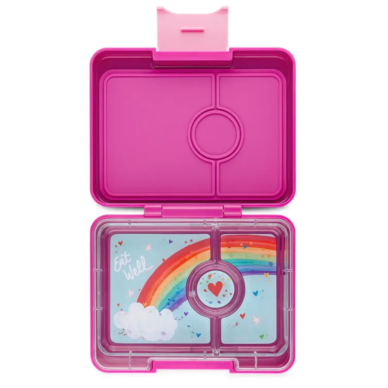 Fiambrera Yumbox Snack 3 secciones - Malibu purple Rainbow