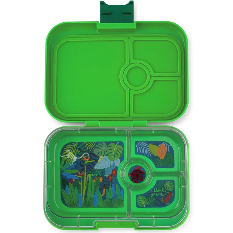 Fiambrera Yumbox Panino 4 secciones - Bamboo green Jungle