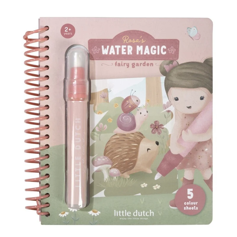 Libro Mágico agua Rosa Fairy Garden - LITTLE DUTCH