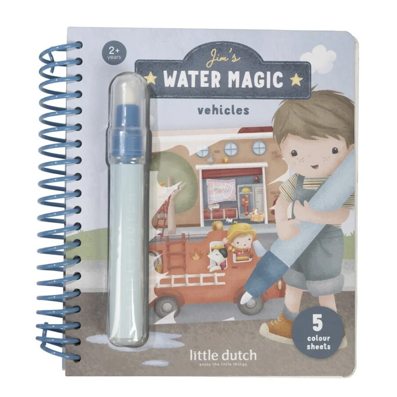 Libro Mágico agua Jim Vehiculos - LITTLE DUTCH