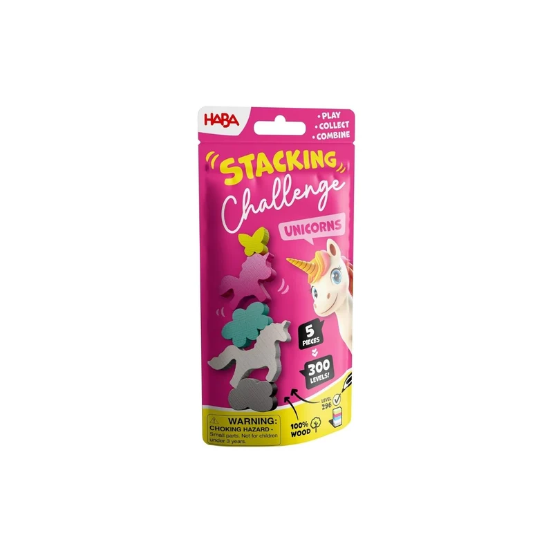 Juego de equilibrio Stacking challenge – UNICORNIOS HABA