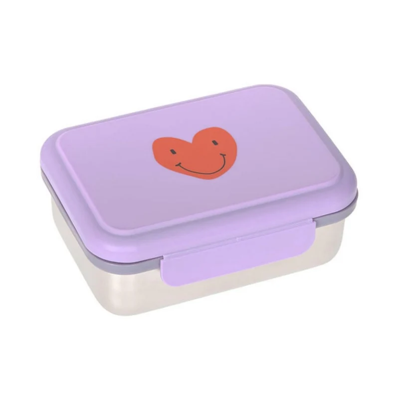 Fiambrera Acero Inoxidable HEART LILAC