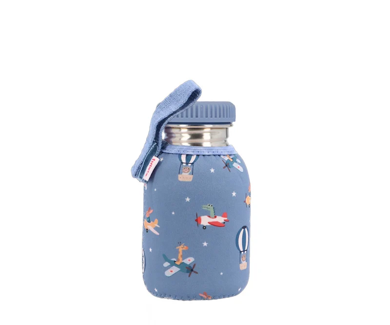 Botella Acero Funda Planes 350 ml