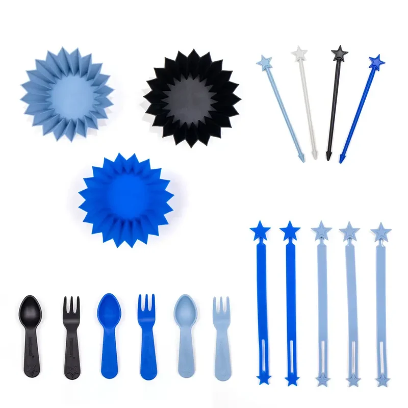 Set de Cubiertos y Accesorios Lunch Punch - Electric Blue