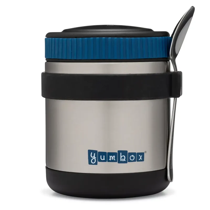 Termo para sólidos de acero inoxidable con cuchara Yumbox Zuppa - Twilight Black