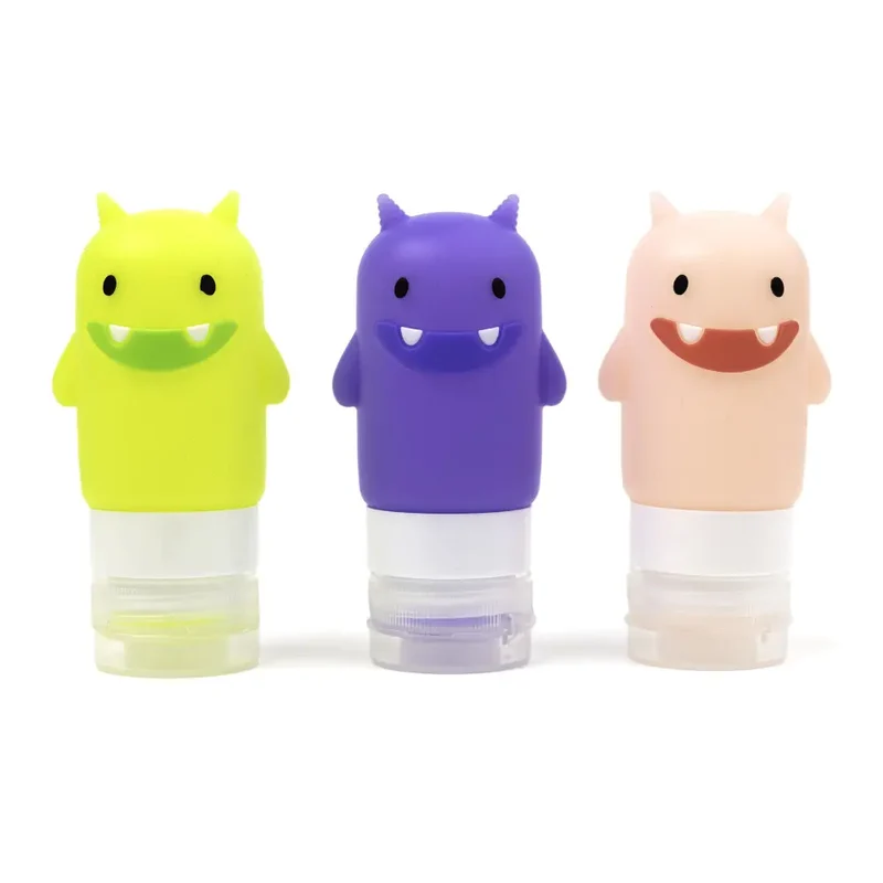 Contenedores para aderezos Squeezy Monster Yumbox - Set de 3