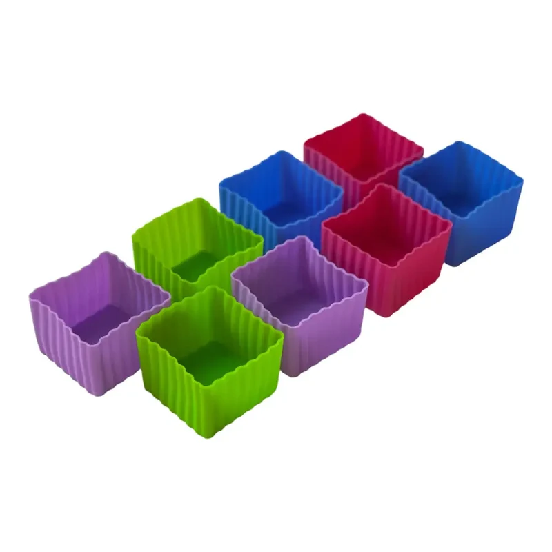 Cubos de Silicona Yumbox - Pack de 8 multicolor