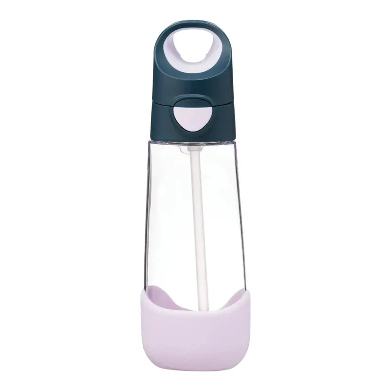 Botella con Pajita B.Box 600ml - Indigo Rose