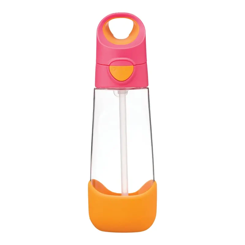 Botella con Pajita B.Box 600ml - Strawberry Shake