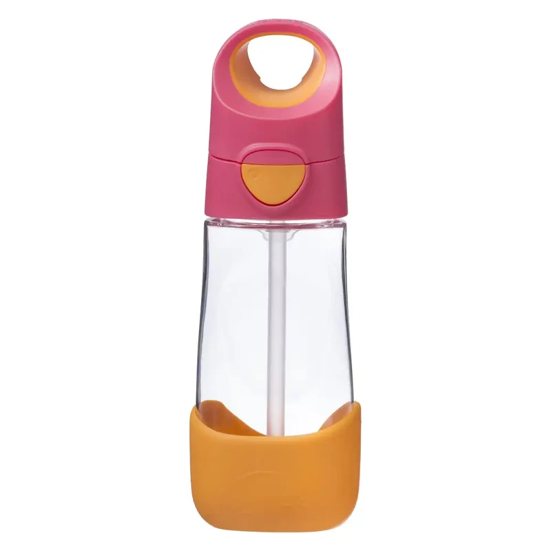 Botella con Pajita B.Box 450ml - Strawberry Shake