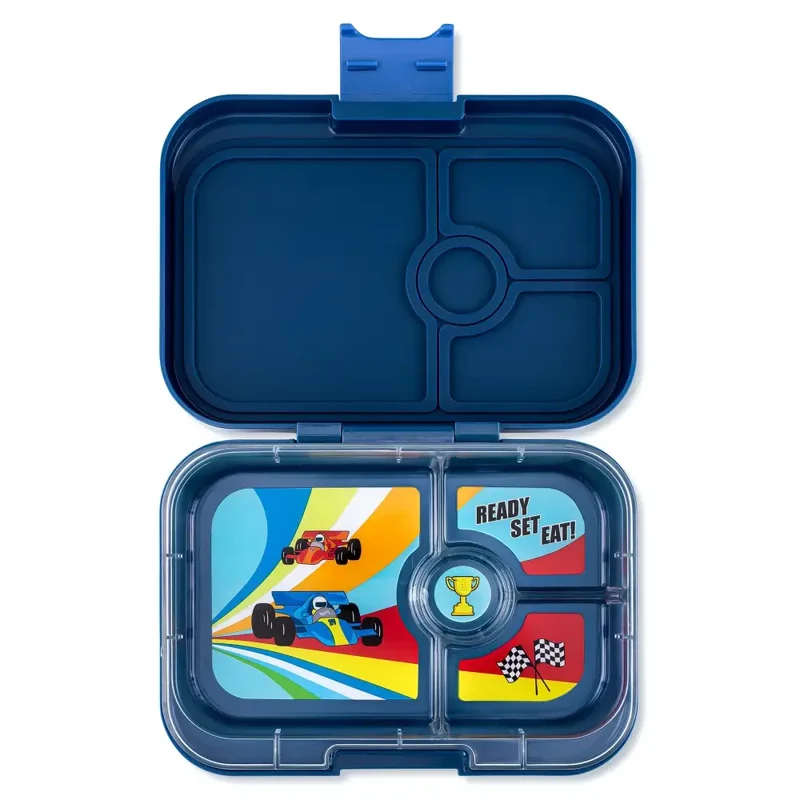 Fiambrera Yumbox Panino 4 secciones - Monte Carlo Blue Race Cars