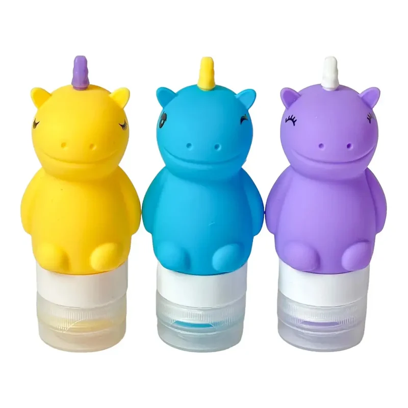 Contenedores para aderezos Squeezy Unicorn Yumbox - Set de 3