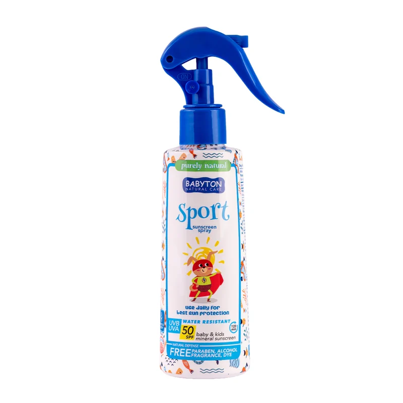 SPRAY SOLAR MINERAL BABYTON 50 FPS apto piel sensible