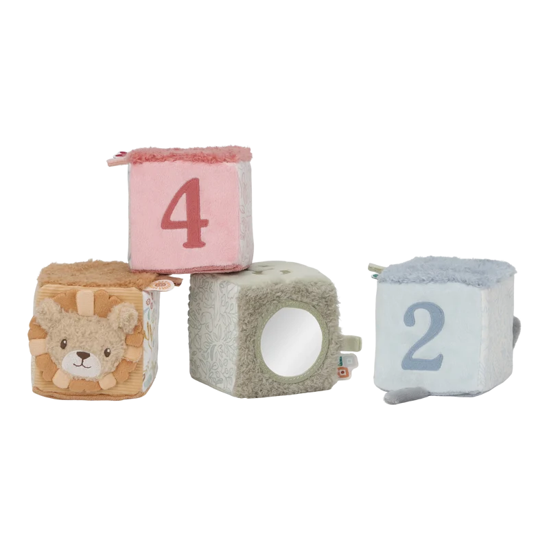 Cubos Blanditos Apilables Safari Friends · Little Dutch