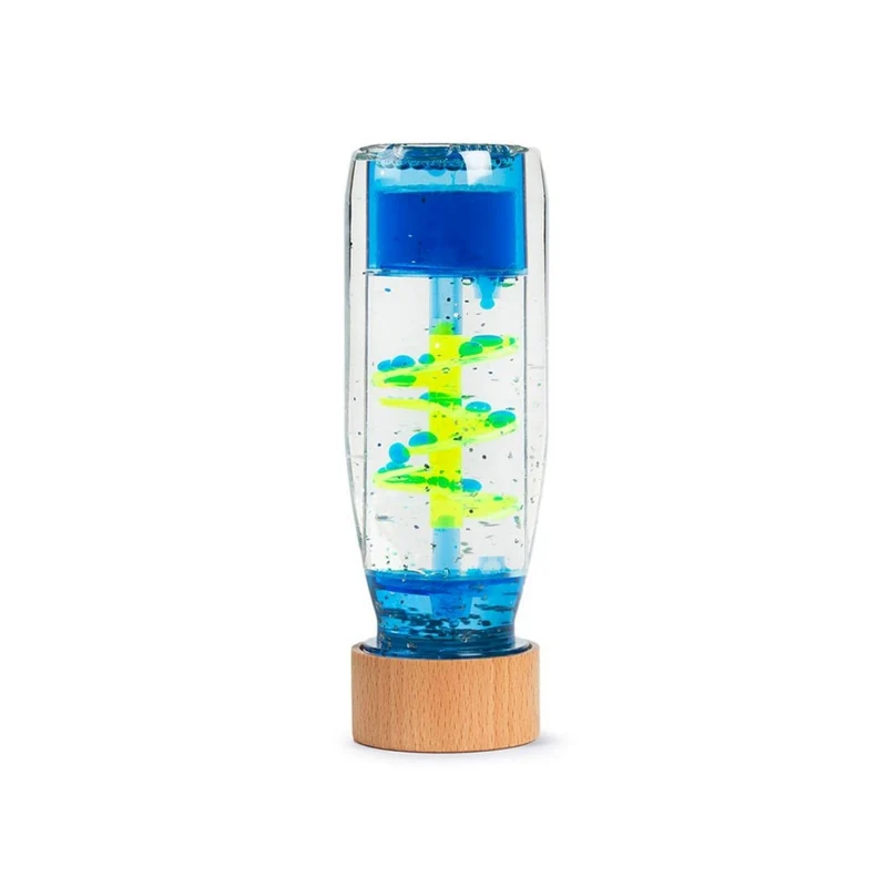 Botella sensorial Move Spiral Blue Petit boum