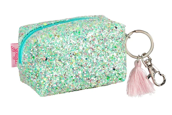 Cartera Lyna de brillos verde - SOUZA