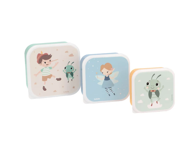 Pack 3 Cajas Almuerzo The Wooden Boy