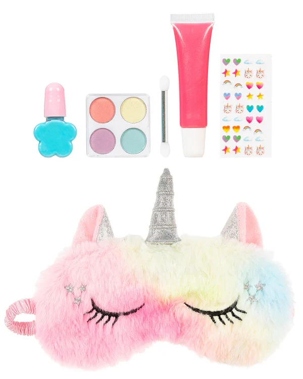 Set de maquillaje de unicornio + mascarilla para dormir - SOUZA