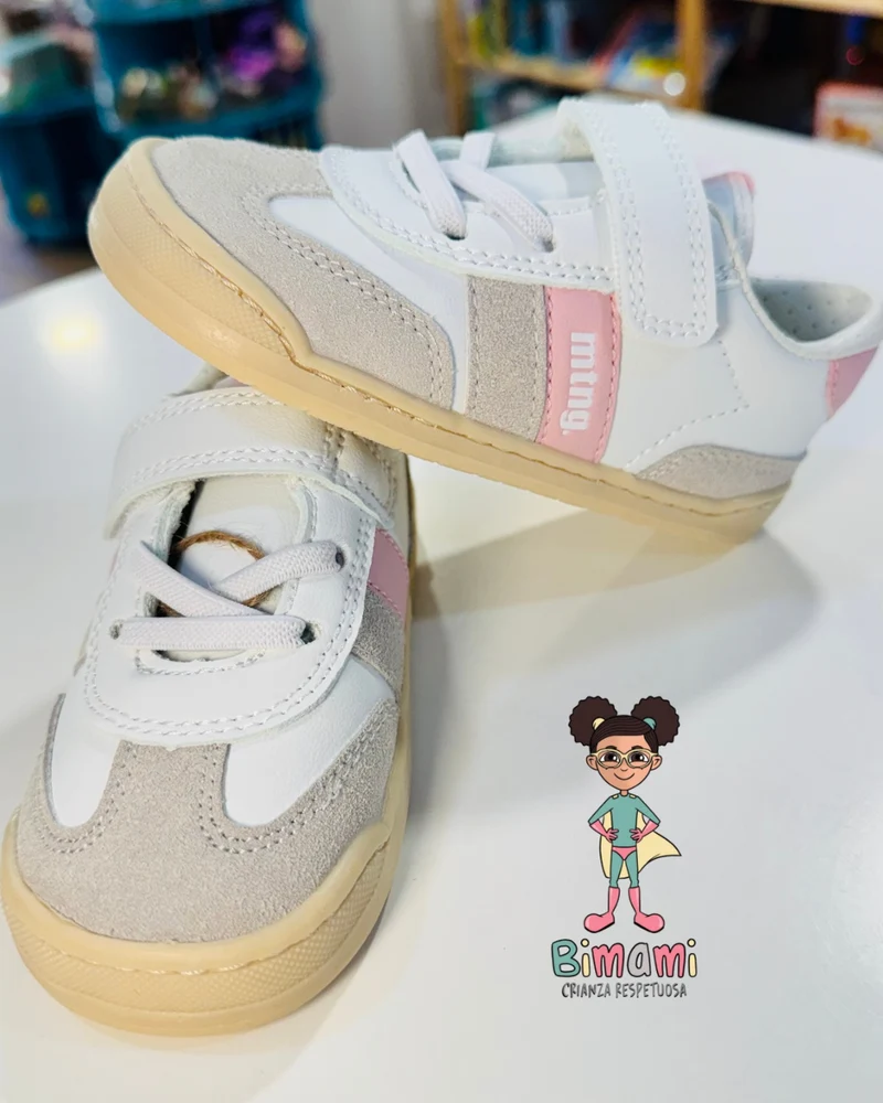Deportivo Barefoot Modern White/Pink - MUSTANG FREE