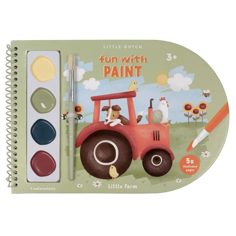 Libro Colorear Acuarela Little Farm - LITTLE DUTCH