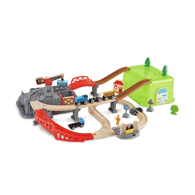 Set de trenes de construcción de ferrocarril Hape