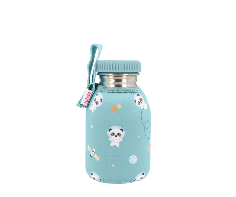 Botella Acero Funda Pandas in Space 350 ml