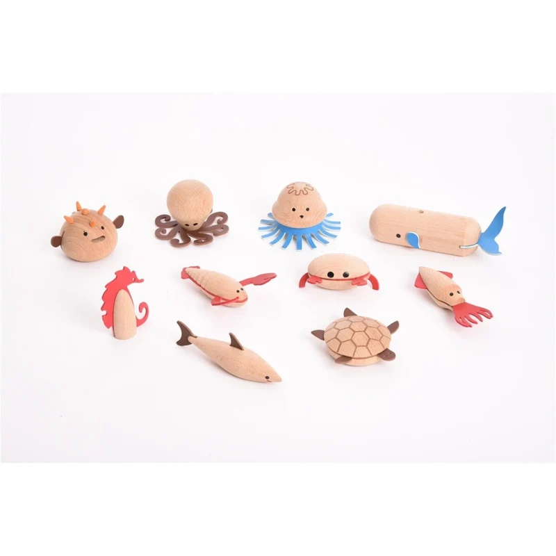 Animalitos Marino de Madera - TICKIT