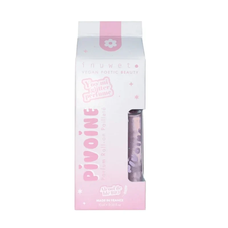 Perfume Roll-on con purpurina y aroma floral