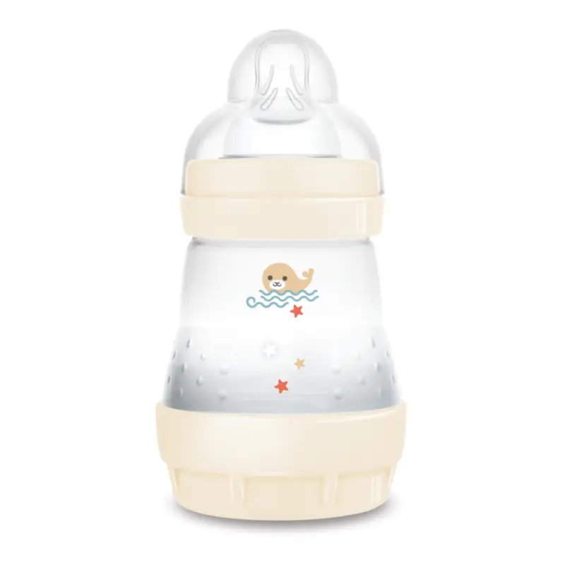 Mam Baby Biberón Easy Start Anticólico Neutro Brillante, 160Ml