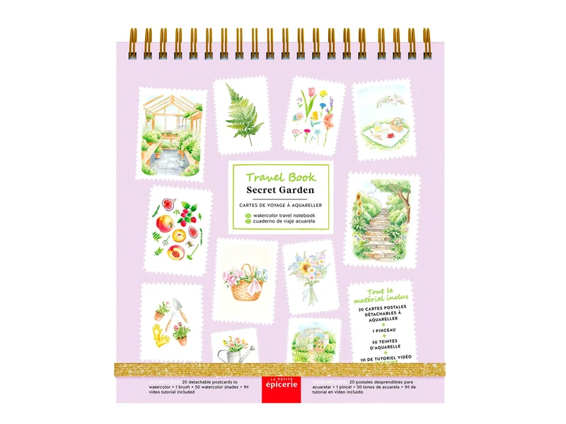 Travel Book Acuarela Secret Garden · La Petite Épicerie
