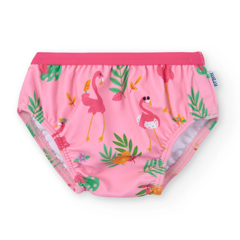 Bañador pañal · Flamingos