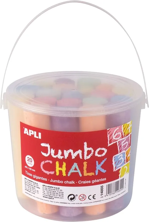 Cubo 20 Tizas Gigantes - JUMBO