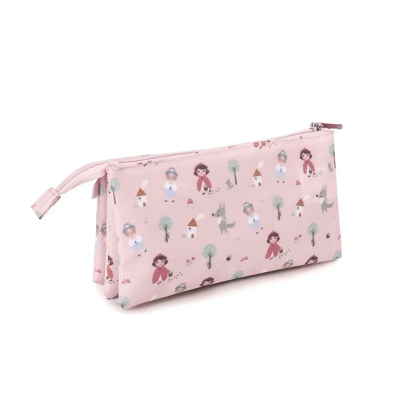 Estuche con 3 Compartimentos Caperucita Personalizable