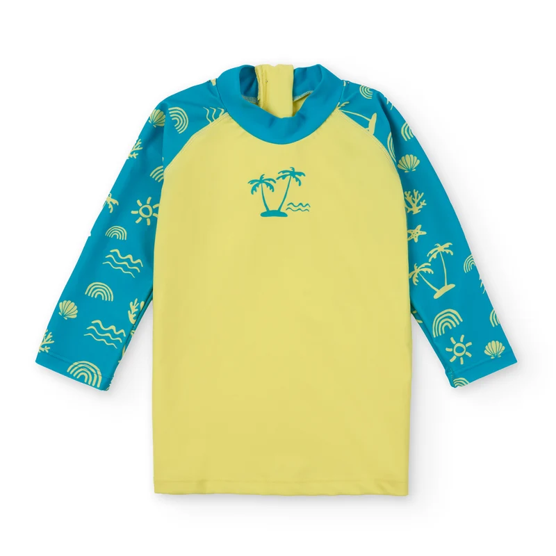 Camiseta Manga Larga · Neon Palms