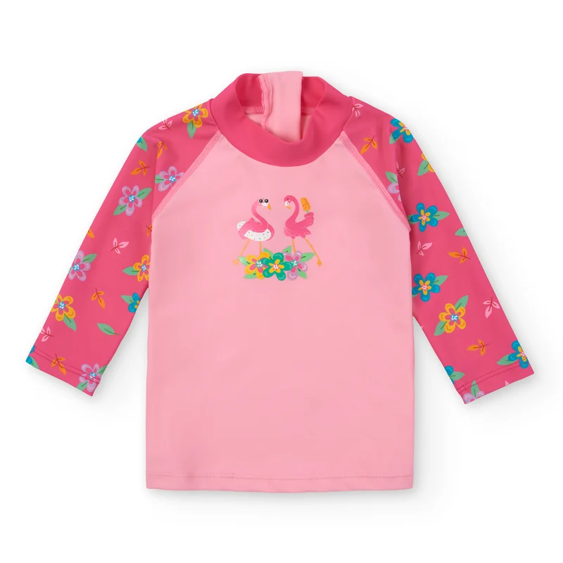 Camiseta Manga Larga · Flamingos