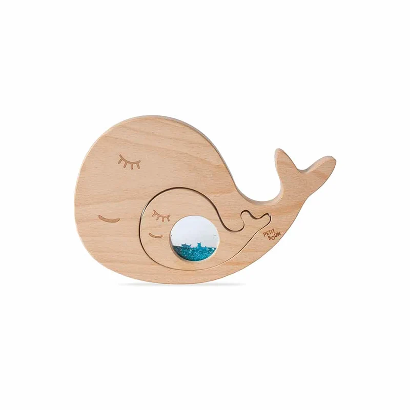 Petit Boum · Sensory Puzzle Whale & Baby