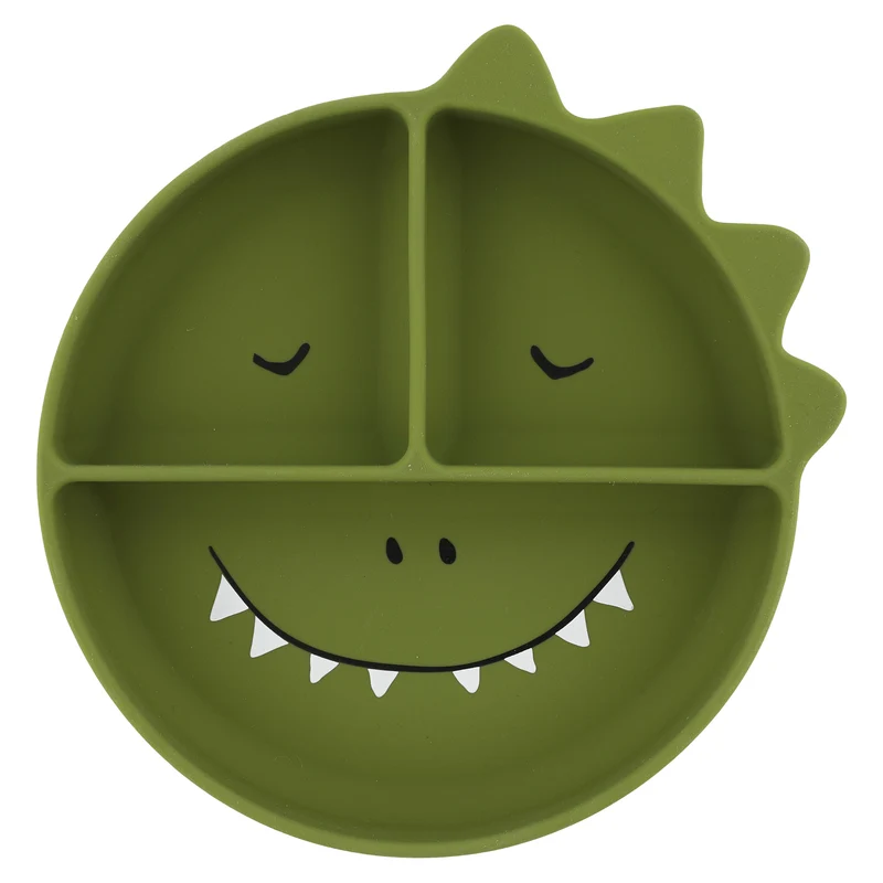 Plato compartimentos silicona Dino · Trixie