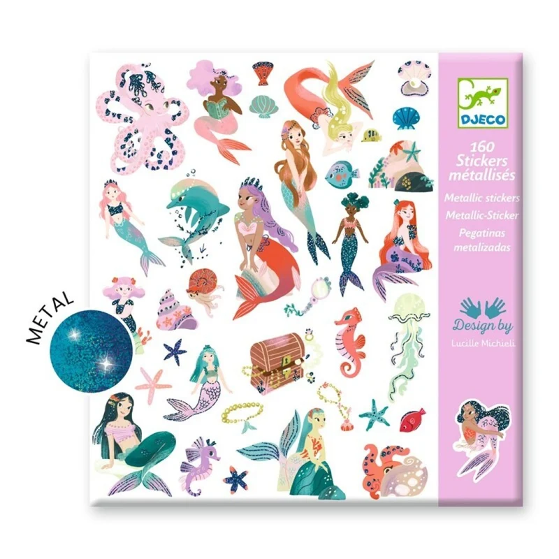 Pegatinas Sirenas Brillantes · Djeco