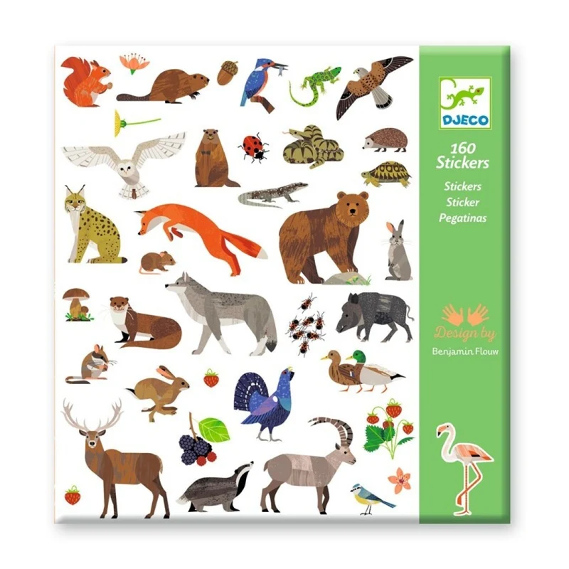 Pegatinas Fauna · Djeco