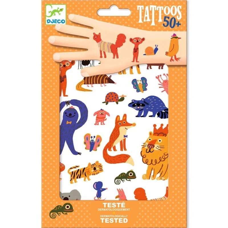 Tatuajes animales divertidos · DJECO